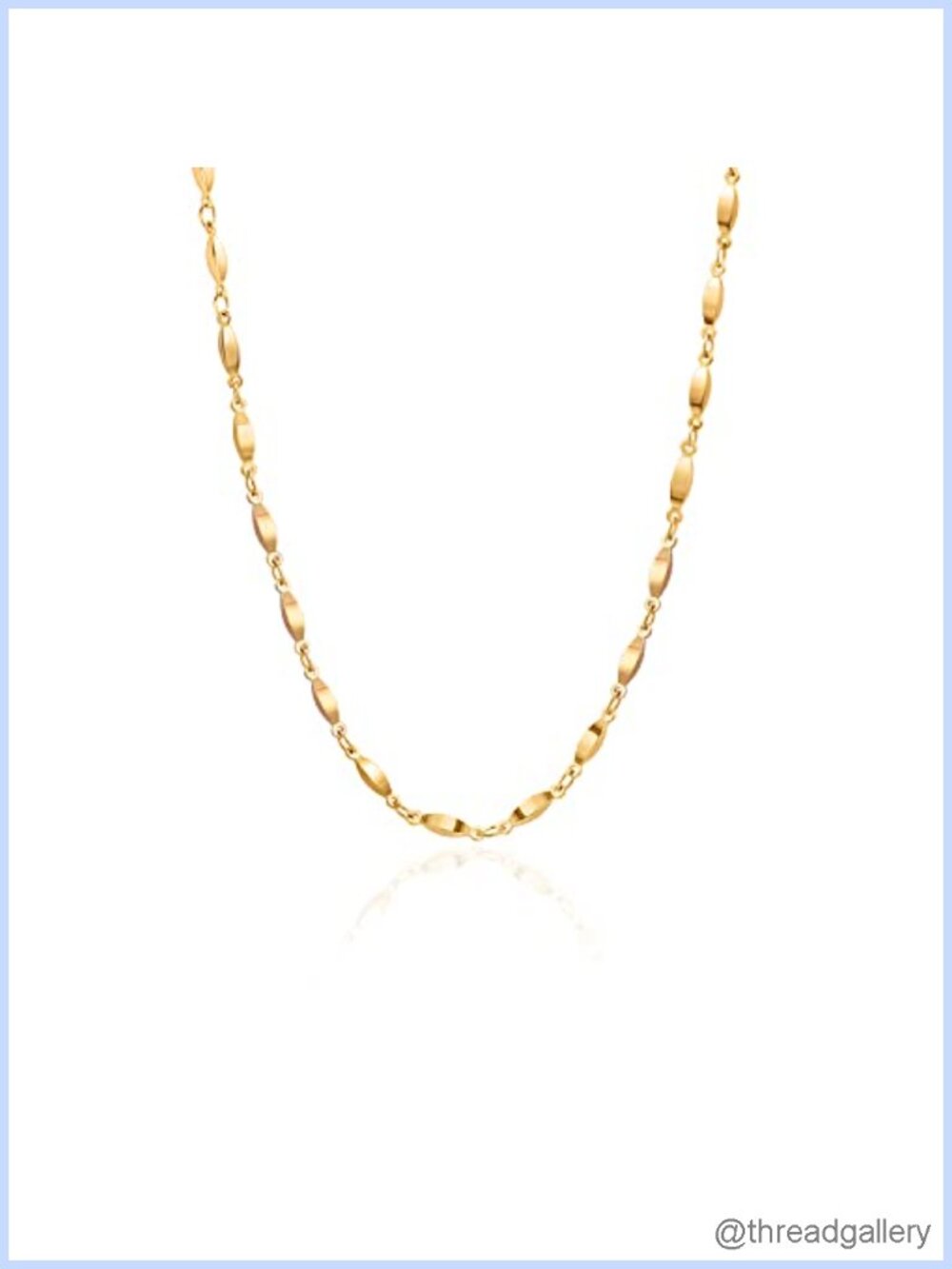 18k Gold Plated Paperclip Chain Choker Freshwater Biwa Pearl Necklace